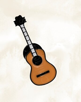 Przypinka GITARA, SAKWA