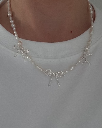Naszyjnik Kokardka srebro, Vander jewelry