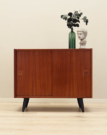 Szafka tekowa, duński design, lata 70, produkcja: Dania, Przetwory design