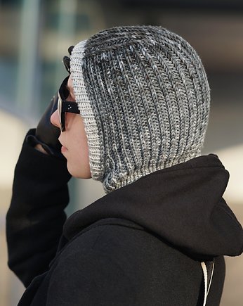 Czapka kominiarka balaclava wełna merino, HERBE DESIGN