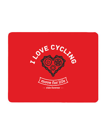 Podkładka pod mysz. i love cycling, studioixi
