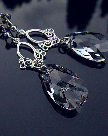 Kolczyki ślubne z kryształami Swarovski -Ariadne, Marisella