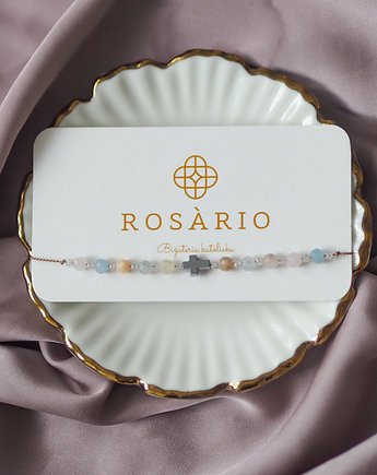 Bransoletka różańcowa  pastelowa, ROSARIO