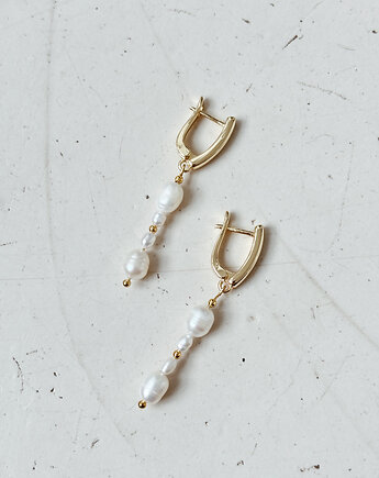 Kolczyki z Perłami delikatne, Chmolowska Jewellery