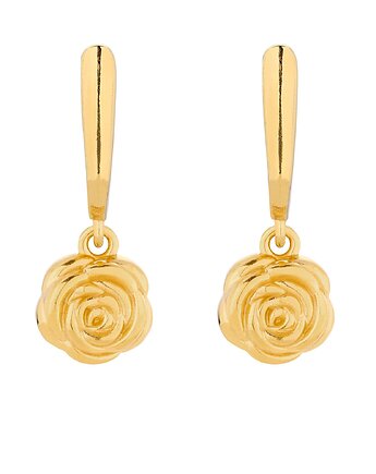 Złote kolczyki z różami, SOTHO