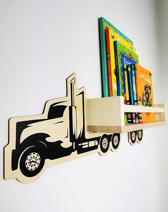 Półka na książki dla dzieci w kształcie auta , Ciężarówka - Tir, OSOBY - Prezent dla dziecka