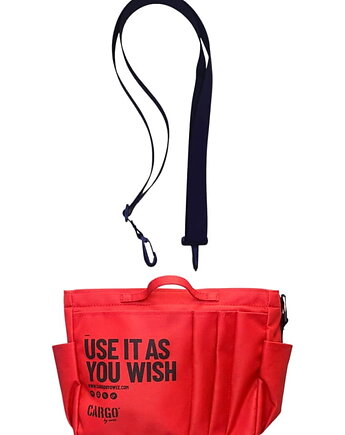 Organizer "SERCE TORBY" red z pasem, CARGO by OWEE