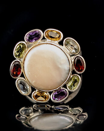 Pierścionek noble spring flower, Pracownia Neores