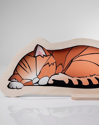 Lampka ścienna Unky - KOTEK rudy, UNKY