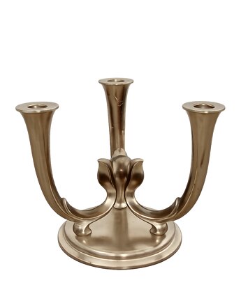 Świecznik WMF Niemcy lata 40 Art Deco  Srebrzony mosiądz  Vintage, Relikt design