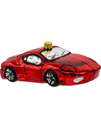 Bombka choinkowa: Samochód sportowy: czerwony, Syn Bombkarza