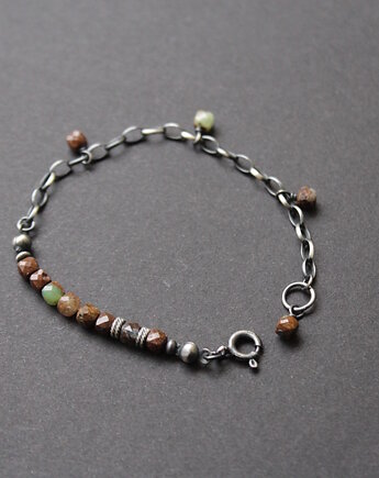 Bransoletka Czekoladowy Chryzopraz, fado