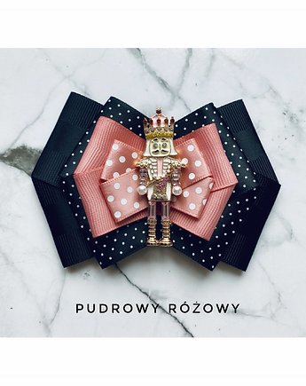 Brosza z Dziadkiem do orzechów  Mikołajki Święta, Pudrowy Różowy