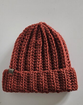 Czapka wełniana w kolorze pomarańczowym, Las i Łąka