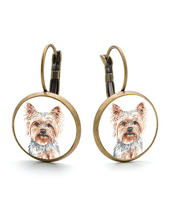 Kolczyki wiszące YOURSHIRE TERRIER rasowy pies, laluv