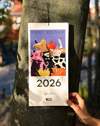 Kalendarz wiszący 2026 ze zwierzętami, Agata Małecka