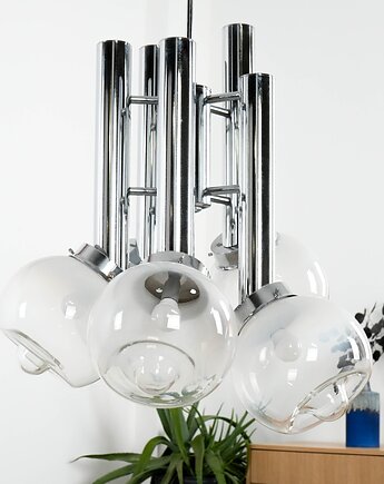 Żyrandol, włoski design, lata 70, produkcja: Włochy, Przetwory design