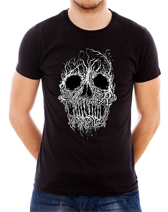 Koszulka  z nadrukiem Skull rots, ART ORGANIC