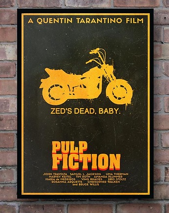 Plakat Pulp Fiction, minimalmill