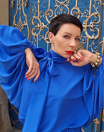 New SUKIENKA Blu santorini, momo fashion