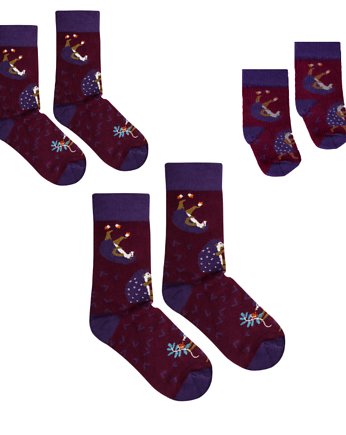 Skarpetki w Jeże dla Rodziców i Niemowlaka, FAVES. Socks&Friends