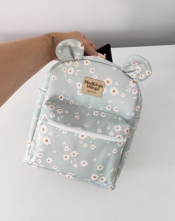 Plecaczek Misio Little Boho Flowers - plecak miś dla przedszkolaka, Słodkiego Miłego Szycia
