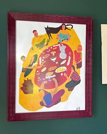 Gathering - Original digital art print, Carmela