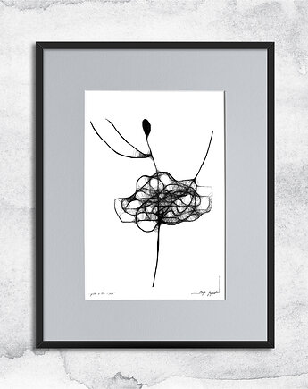 Oprawiona grafika - tancerka - nr 92, Maja Gajewska