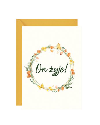 Kartka wielkanocna On żyje!, Paperwords