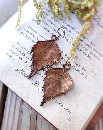 Listki brzozy II kolczyki miedziane, Treemasters Copper Jewelry