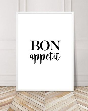 PLAKAT do kuchni Bon appetit smacznego, black dot studio