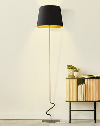 Lampa stojąca podłogowa w stylu glamour SURAT GOLD, LYSNE
