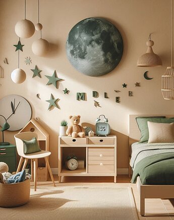 Pościel dla dzieci BASIC Zielona - 100% Czesana Bawełna, Perkal, Amore Kids
