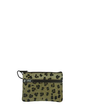 Saszetka skórzana bilonówka skóra naturalna na klucze bilon poręczna OLIVKA, Olivka Warsaw