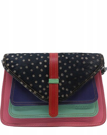 Torebka damska klasyczna elegancka skórzana na ramię pasek OLIVKA, Olivka Warsaw