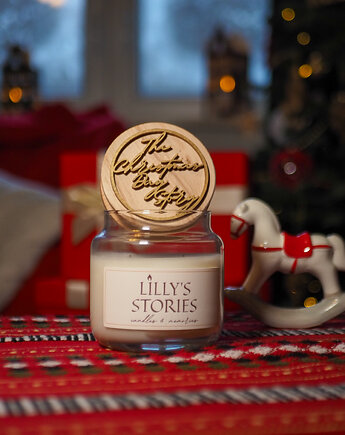 Duża świeca zapachowa "The Christmas Day Story", zapach świątecznego dnia, Lillys Stories
