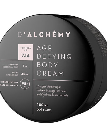 AGE DEFYING BODY CREAM 100 ml, D'ALCHEMY