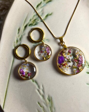 Piękny komplet biżuterii Zaczarowany Ogród, Blask Natury