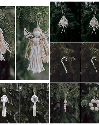 10  sztuk / Ozdoby na choinkę / boho  /DOSTĘPNE od ręki, manufaktura_wadoshka