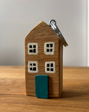 Domek, brelok dębowy wysoki 1, Sova manufaktura