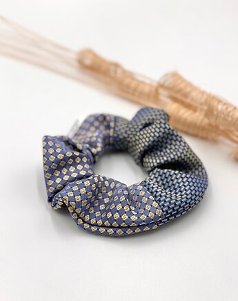 Scrunchie/frotka 100% Jedwab Patchwork, wu handmade