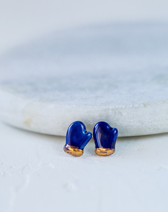 Kolczyki porcelanowe MITTEN, rękoczyny