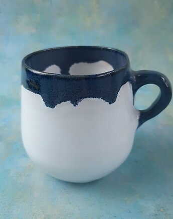 Ręcznie wykonana filiżanka B  100% handmade polska ceramika, Ceramika Wydry