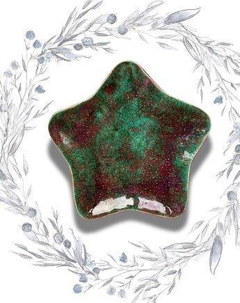 Talerz ceramiczny Leśna gwiazdka, annaflora