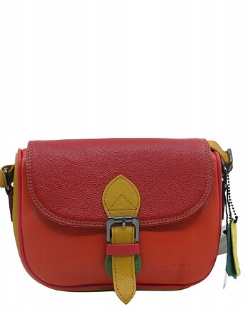 Listonoszka torebka damska skóra naturalna kolorowa oryginalna OLIVKA, Olivka Warsaw