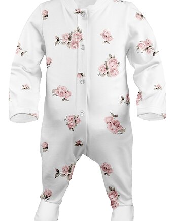 Niemowlęcy pajacyk TONJE organic dla dziewczynki rosy, Jamiks