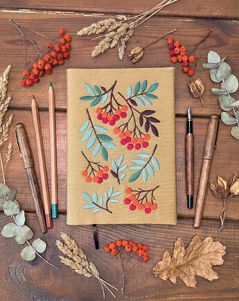 Haftowany notes - jarzębina, PanFelicjan