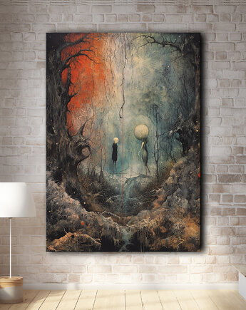 Melancholia - Obraz na płótnie - Druk, Blejtrama - Impresjonizm, Loft #9, Black Sapphire Art