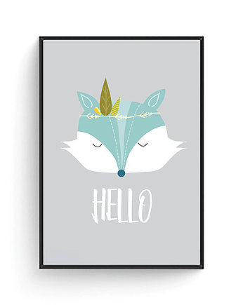 Plakat: Lisek HELLO, COLORMINT