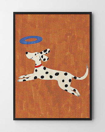 Plakat Dalmatyńczyk w skoku, HOG STUDIO